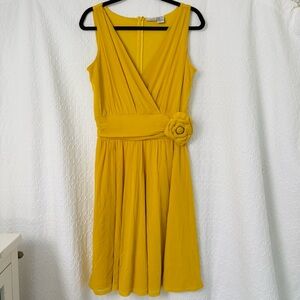 Vintage Women’s 12 Newport News Yellow A-Line Dress